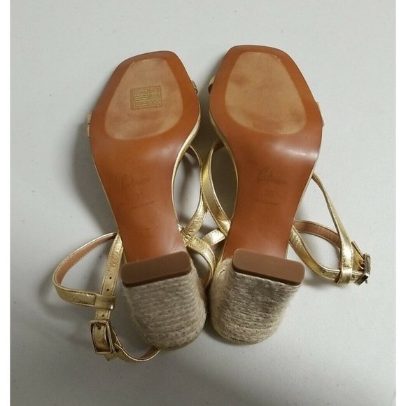 Castaner Lia Sandal Metallic Gold Oro Claro Womens Size 35 - Picture 5 of 9